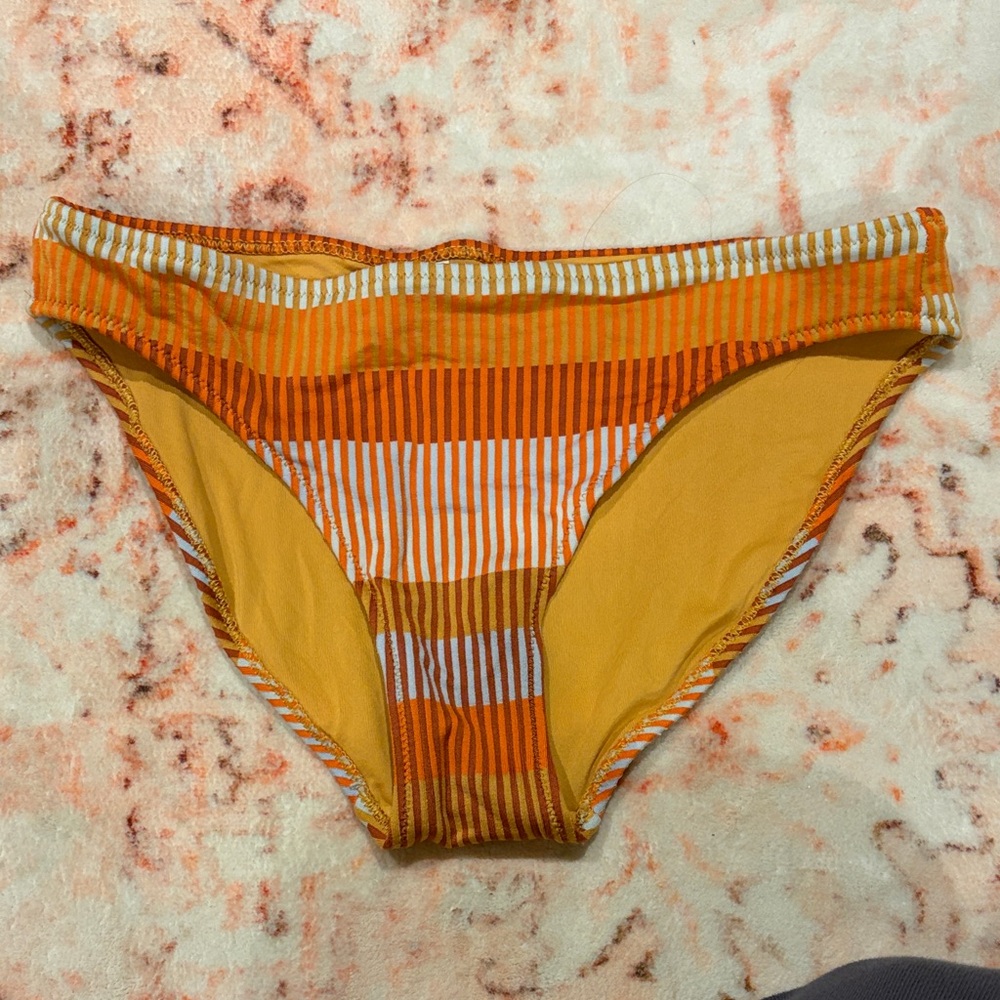 aerie Striped Orange and Yellow Bottoms